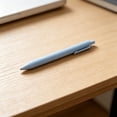 thumbnail image 5 of 1Pcs 0.5mm Quick Dry Retractable Ballpoint Pen,5.71in Matte Light Blue Gel Ink Click Pen, Anti Leak Pocket Clip Writing Pen For Meeting Record & Creative Scrapbooking, 5 of 6