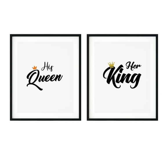 Couples Bundle 11 x 14" Wall Art UNFRAMED Print (2 Pack)
