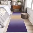thumbnail image 3 of Dark Purple Yellow Gradient Runner Rugs 2x6 ft Minimalist Ombre Modern Art Washable Hallway Rugs Non-Slip Floor Mats Absorbent Carpet Bedside Runners for Bedroom Kitchen Bathroom Laundry Room, 3 of 9