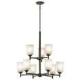 thumbnail image 2 of 43672OZ Kichler Lighting Shailene - 9 light 2-Tier Chandelier - 26.25 inches wide-Olde Bronze Finish    -Traditional Installation, 2 of 2