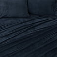 thumbnail image 6 of Velvet Plush Fleece Solid Sheet Set, Full, 4 Pieces, 6 of 6