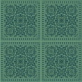 thumbnail image 1 of Ahgly Company Machine Washable Indoor Square Transitional Mint Green Area Rugs, 6' Square, 1 of 7