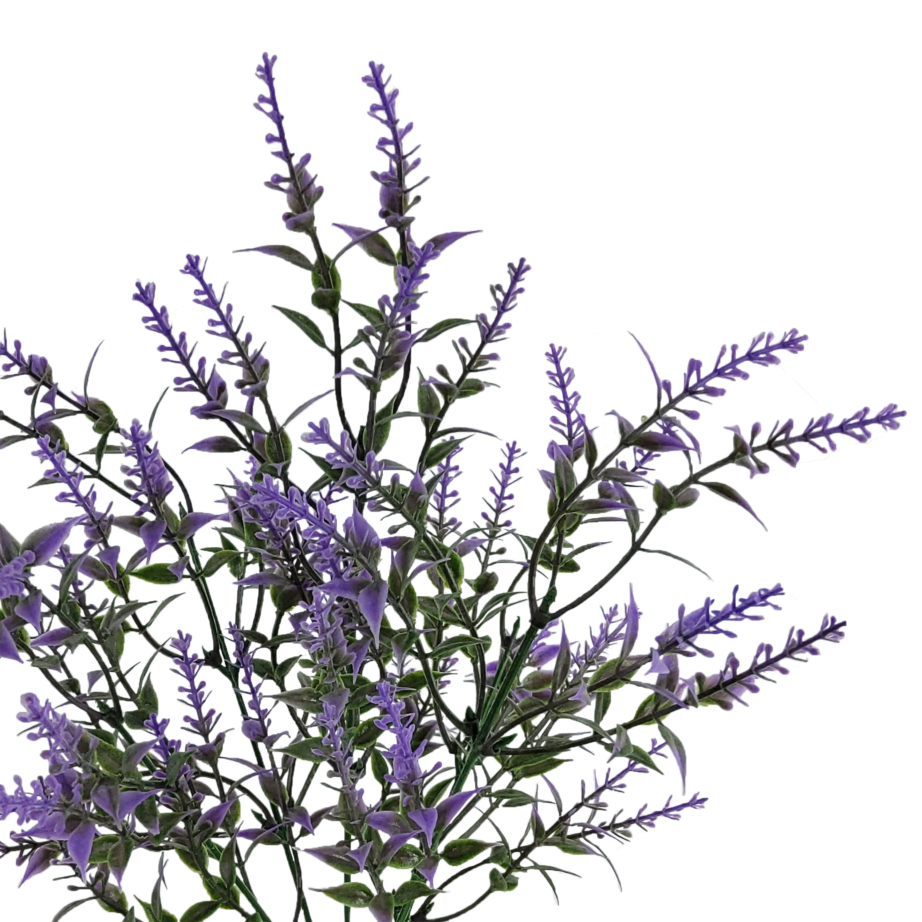 Mainstays Indoor Artificial Flower Lavender Pick, Purple Color, Assembled Height 13.5"