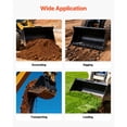 thumbnail image 6 of KFFKFF 46-inch Bucket Tooth Bar with 5 Teeth, Heavy-Duty Attachment for Tractor Loaders and Skid Steers, 4560 lbs Load Capacity, Bolt-On Design for Bucket Protection and Efficient Soil Digging, 6 of 9