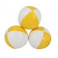 thumbnail image 2 of 3 piezas de bolas de malabarismo, pelota de lanzamiento, juego de trucos portátil, combinación de colores, canasta de Pascua amarillo y blanco, 2 of 9