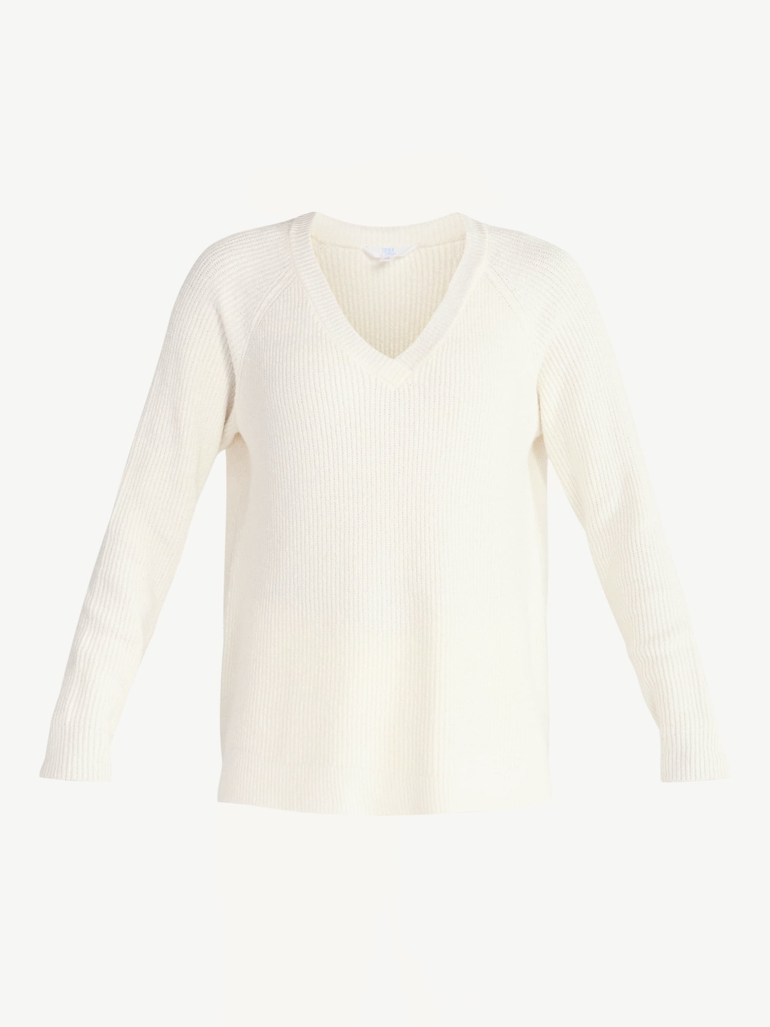 Time and Tru Women’s V Neck Sweater and Pants Set, 2-Piece, Sizes XS-XXXL
