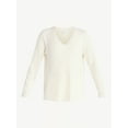 thumbnail image 4 of Time and Tru Women’s V Neck Sweater and Pants Set, 2-Piece, Sizes XS-XXXL, 4 of 4