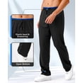 thumbnail image 7 of Mens Sweatpants with Zipper Pockets 5 Pack Mens Joggers for Men Open Bottom Mesh Athletic Pants for Workout,Running, 7 of 7