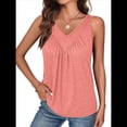 thumbnail image 1 of Chaleco Sin Mangas con Cuello en V para Mujer, Rosa, Talla M, 1 of 7