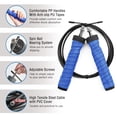 thumbnail image 3 of Steel Skipping Rope Fitness Steel Jumping Rope Adjustable Speed Rope Suitable for Home Gym Exercise Fitness Training, 3 of 7