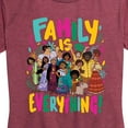 thumbnail image 3 of Disney's Encanto - Family Is Everything - Women's Short Sleeve Graphic T-Shirt, 3 of 5