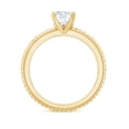 thumbnail image 2 of Rosec Jewels Solitaire Diamond Ring - Half Carat Engagement Ring Lab Grown (5 MM, EF-VS Grade), 18K Yellow Gold, US 12.00, 2 of 8