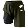 thumbnail image 4 of Kcolen Swim Trunks Men 7 Elastic Waist Men's Board Shorts Loose Mens Swimsuit Liner Compression Summer Beach Swimming Shorts for Men, 4 of 4