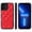 Red, variant on Dteck Case for iPhone 11 6.1 inch, Shockproof Slim Lightweight PU Leather Back Protective Case Support Wireless Charging, White