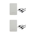 thumbnail image 3 of ZheElen Boîtier Compact USB 0 pour Ordinateurs Portables Fiable et Polyvalent Blanc 12x7.6x1.3cm 2Set, 3 of 6