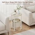 thumbnail image 5 of Vagusicc Small Round Side Table End Tall Accent with Storage Basket, 5 of 5