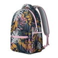 thumbnail image 5 of Hawaiian Print Students Backpack Exotic Floral Jungle Leaf School Bag Tropical Backpack for Summer Travel, 5 of 5