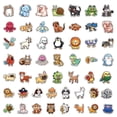 thumbnail image 1 of Pegatinas de animales de dibujos animados para niños y adolescentes, 50 piezas, nevera, papelería, álbum de recortes, pegatina de Graffiti, 1 of 4