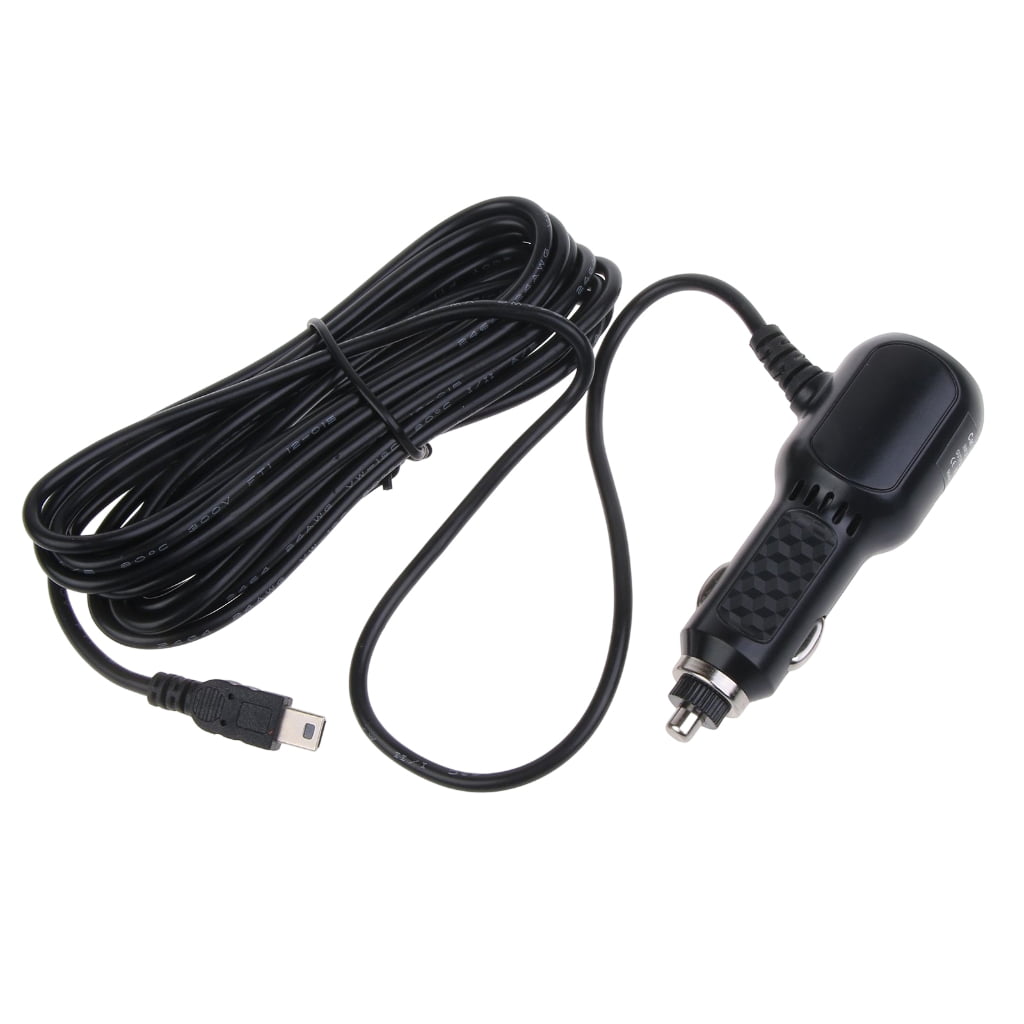 DashCam Charger Mini USB, Car Charger with USB Port Fit for Most DashCam 3.4M Power-Cord