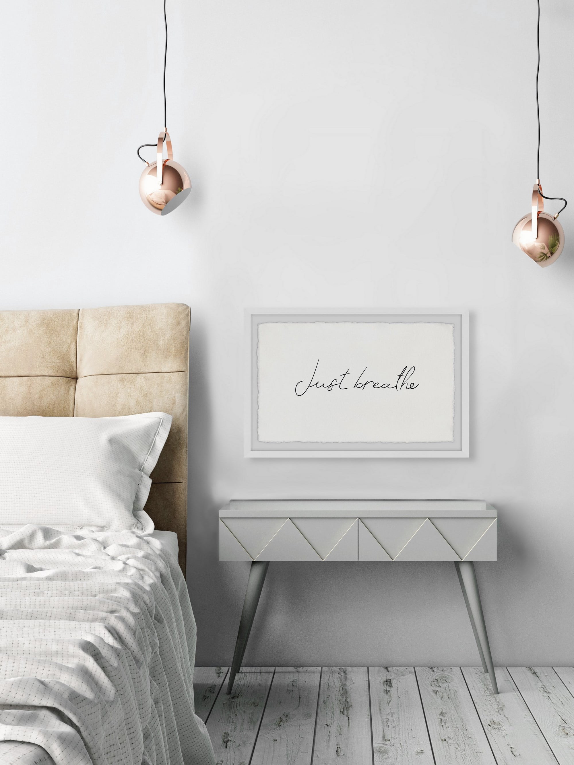 Marmont Hill Keep Breathing Framed Wall Art