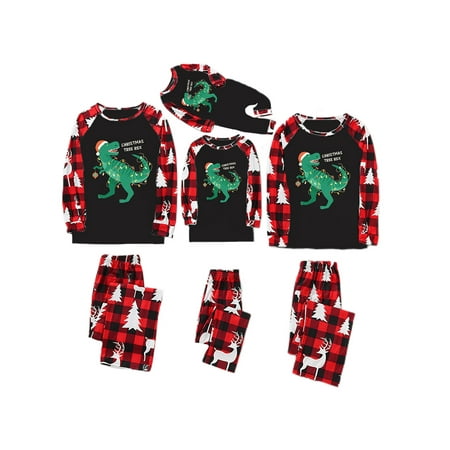

Colisha Soft Festival Matching Family Pajamas Set for Mommy Dad Child Casual Long Sleeve PJ Sets Xmas Pjs Crew Neck Nightwear Black Dad-2XL
