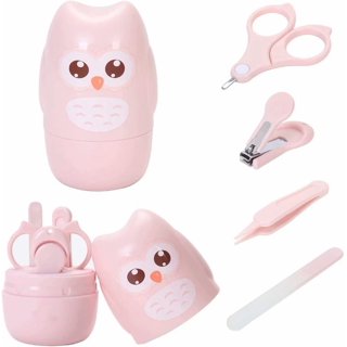 KailexBaby Portable Baby Healthcare and Grooming Kit, Nail Clippers, Hair  Brush, Comb, Scissors for Girls - Pink 