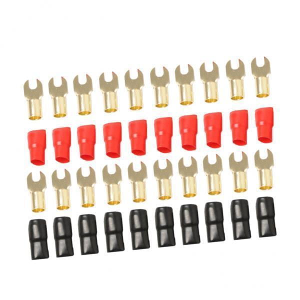 Conector de Terminal de horquilla de 8 AWG Sunnimix 10 pares de Latón