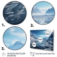 thumbnail image 3 of Designart "Frozen Eternity Blue Glacier painting" Landscapes Wall Decor, 3 of 5