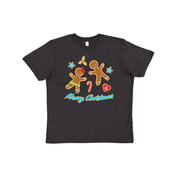 Inktastic Merry Christmas with gingerbread cookies Youth T-Shirt