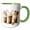 Green/White, variant on 3drose, Trio of Christmas Milkshakes, 11oz Magic Transforming Mug
