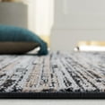 thumbnail image 5 of SAFAVIEH Mila Mellony Distressed Polyester Area Rug, Brown/Ivory Black, 8' x 10', 5 of 11