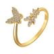 thumbnail image 1 of Anillos para mujer, regalos para mujer, anillo abierto de diamantes de moda para mujer., 1 of 3