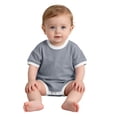 thumbnail image 4 of biudgviw Baby Boy Girl Clothes Short Sleeve Newborn Infant Bodysuit Color Block Casual Round Neck Onesies Rompers Summer Outfits(Blue,3-6 Months), 4 of 6
