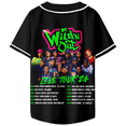 thumbnail image 3 of Wild 'N Out Live Tour 24 Baseball Jersey - Black V-Neck Unisex Streetwear Tee Shirt for Concerts & Street Style, 3 of 6