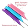 thumbnail image 5 of 10 Packs Rat Tail Combs Metal Pick Styling Parting Lightweight Sectioning Fine Tooth Combs with Heat Resistant Teasing Comb for Women, Men, Girls Hair Styling, 5 of 9