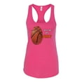 thumbnail image 2 of Wild Bobby, Basketball Fingerprint It's In My DNA, Sports, Women Racerback Tank Top, Raspberry, Medium, 2 of 5