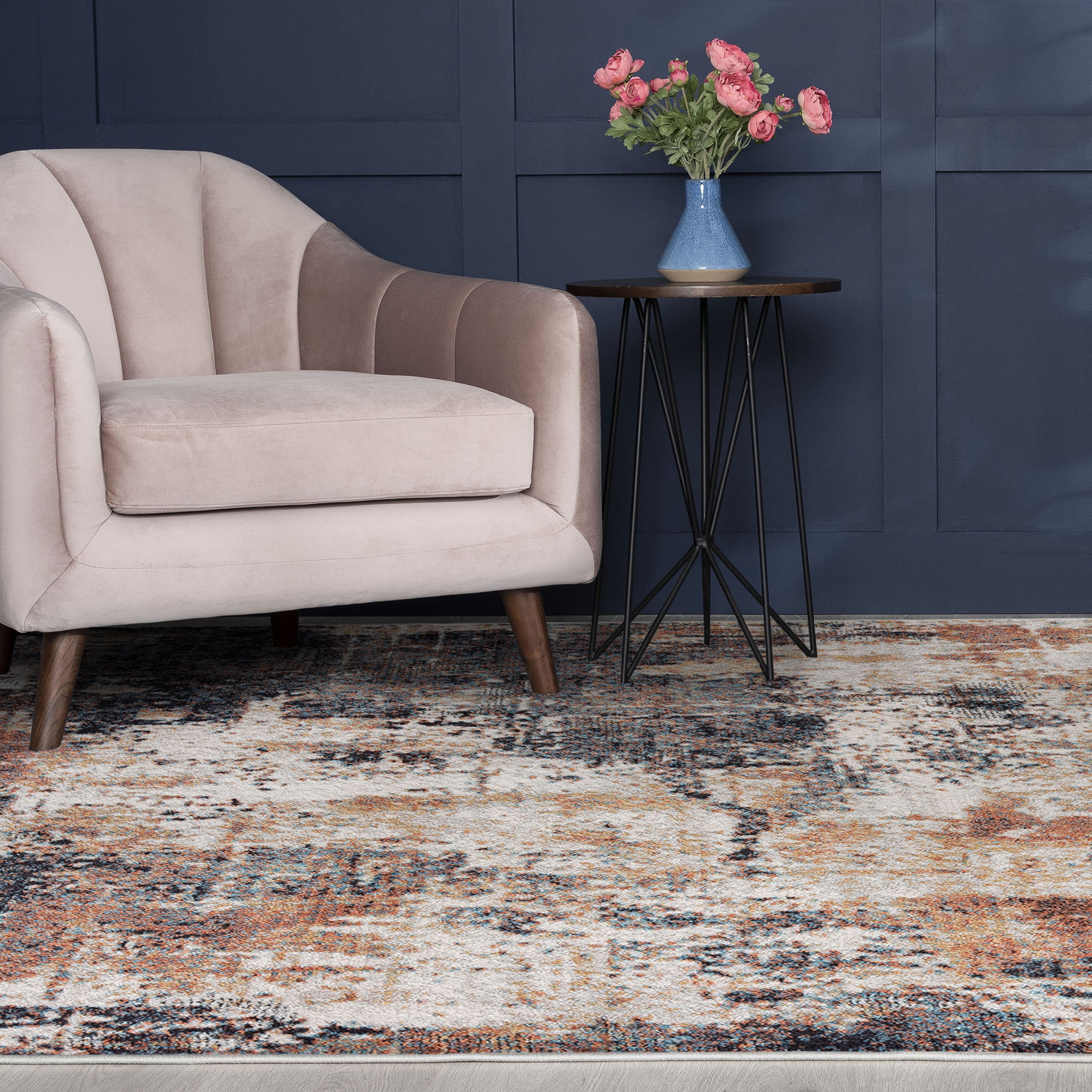 Anabel Contemporary 8' x 10' Multi-Color Polypropylene & Polyester Indoor Area Rug