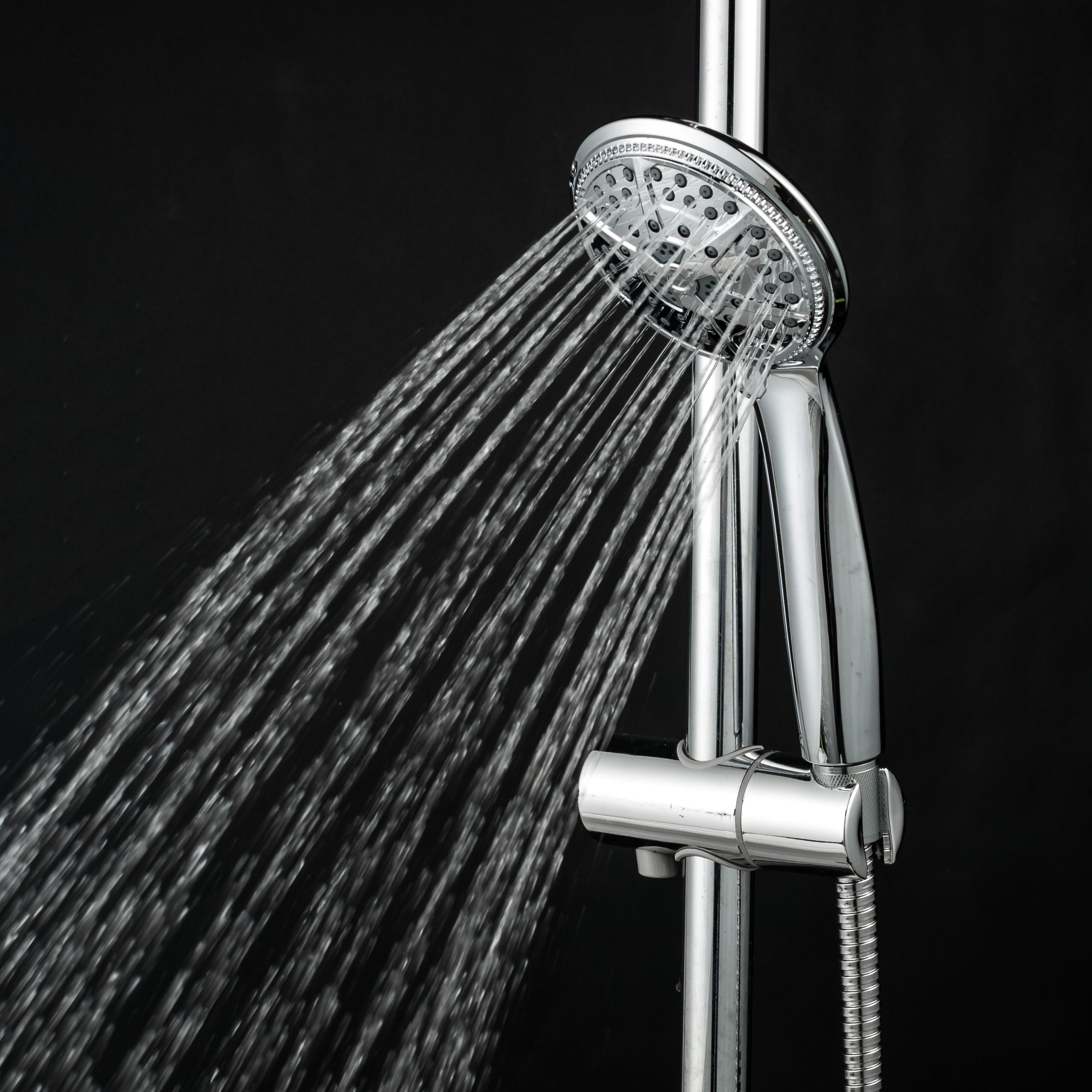 Ukoke 5-Way with High Pressure Shower Head, Hand Hold Chrome
