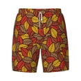 thumbnail image 7 of Uemuo Fall Leaves Pattern Mens Swim Trunks Quick Dry Board Shorts with Mesh Lining, Stretch Beach Shorts Quick Dry No-Chafing Board Shorts-Medium, 7 of 7
