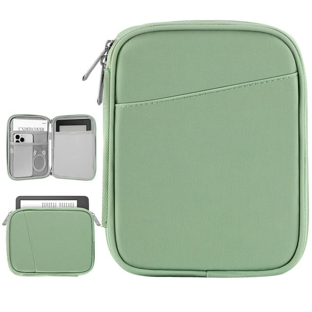 Funda de transporte Vinabilia para Kindle de 6 a 7 pulgadas, color verde