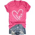 thumbnail image 4 of COM1950s Short Sleeve Tops for Women, 3/4 Sleeve Tops for Women, Women's Solid Color V-Neck Bottom Lining Outer Short Sleeved Top, Women's Short Sleeve Tops, Women's Tops Short Sleeve, 4 of 6