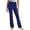 Dark Blue, variant on Toddler Boy Pants Stylish Flare Leg Pants for Girls Fashionable Soft Stretch Comfy Everyday Wear Outfit Trousers with Flowy and Elastic Waistband pants for boys 2-3 Years 100