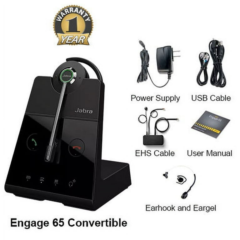 Jabra Engage 65 Convertible with EHS Avaya 14201-35 Jabra Engage