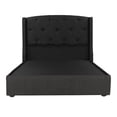 thumbnail image 1 of Box Base Cama Matrimonial + Cabecera Zefyr Negro, 1 of 8