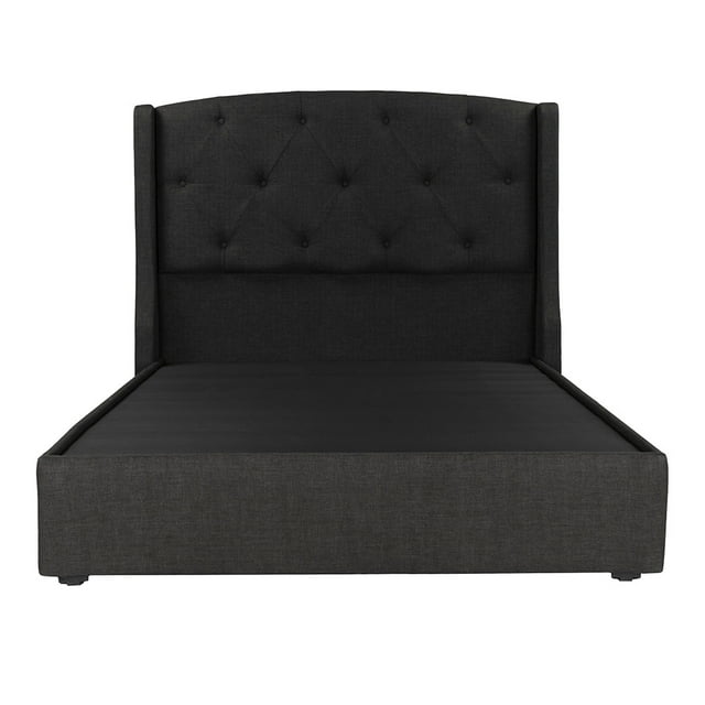 Box Base Cama Matrimonial + Cabecera Zefyr Negro