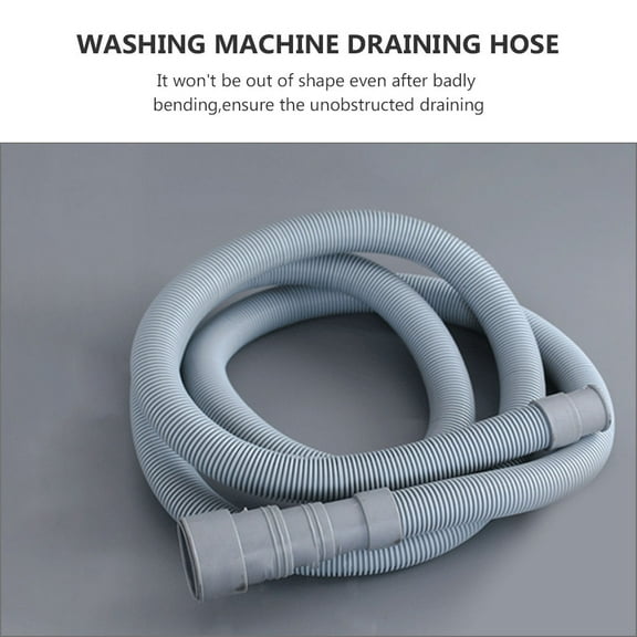 LOLIPPYY Dark Grey EVA Washer Hose Extension High Drain Hose for Appliance Use 1 Piece