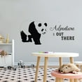 thumbnail image 3 of Animal Wall Decals for Care Taker Daycare - Smiling Panda Bear On Adventure Panda DIY & Creativity Boy Girl Bedroom Wall Sticker - Size: 40 In x 32 In, 3 of 5