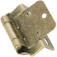 thumbnail image 1 of Overlay Self-Closing Cabinet Hinges - Antique Brass, 2 Pack, 1 of 1