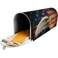 thumbnail image 6 of USA Flag Eagle Mailbox Covers, Firework Magnetic Post Box Cover Wraps Standard Size 21x18 in for Garden Yard Decor, 6 of 7