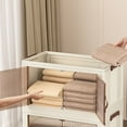 thumbnail image 3 of Tumotour Stackable Plastic Storage Bins Foldable Closet Organizers And Storage With Wheels Organizers And Storage Containers, 3 of 6